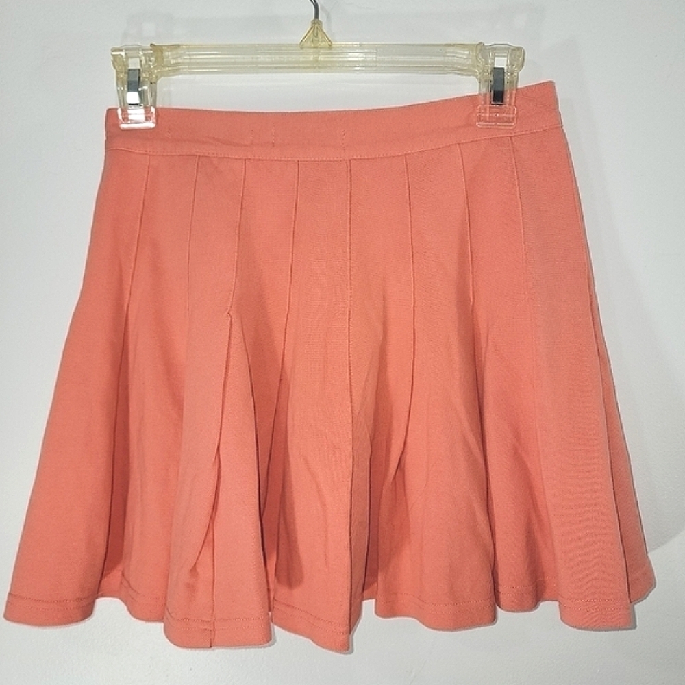 Urban Outfitters Pleated Katie Tennis Preppy Skirt Small Peach - Picture 3 of 13